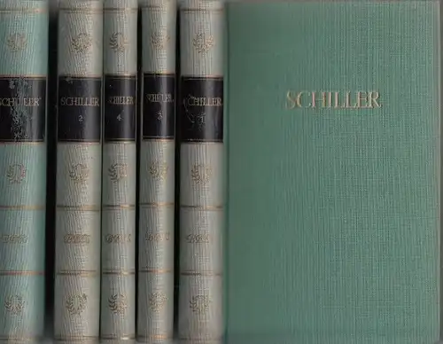 Buch: Schillers Werke in fünf Bänden, Schiller, Friedrich. 5 Bände, 1959