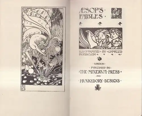 Buch: Aesop's Fables, Minerva Press & Hunkydory Designs, 1974, Charles Robinson