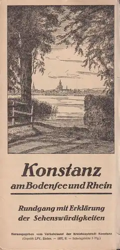 Prospekt: Konstanz am Bodensee und Rhein, Rundgang mit Erklärung der Sehenswürdi
