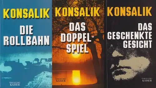 3 Bücher H. G. Konsalik: Die Rollbahn / Das Doppelspiel / Das geschenkte Gesicht