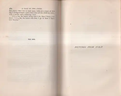 Buch: A Tale of Two Cities, Pictures from Italy, Humphrey's Clock, Dickens, 3in1