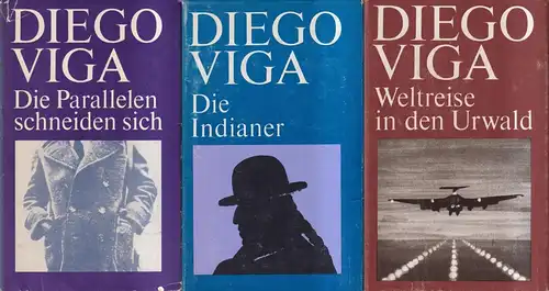 3 Bücher Diego Viga: Parallelen schneiden sich; Indianer; Weltreise in den Urwal