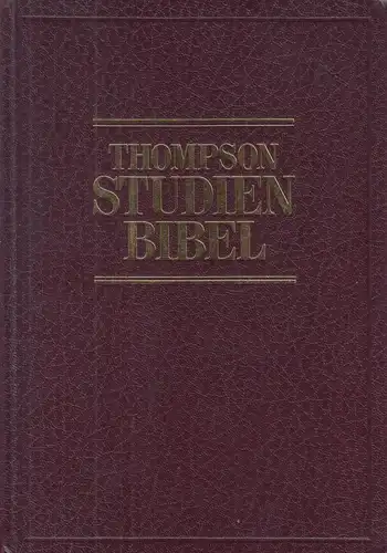 Biblia: Thompson Studienbibel, Hänssler Verlag, gebraucht, gut