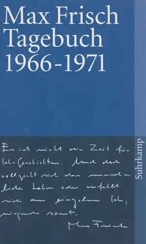 Buch: Tagebuch 1966-1971, Frisch, Max, 2010, Suhrkamp, gebraucht, sehr gut