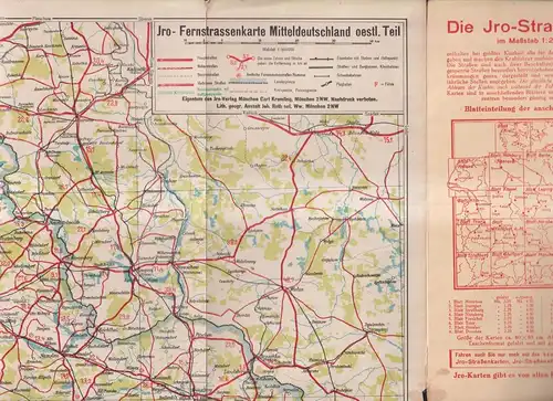 Landkarte: Jro Fernstraßenkarte Mitteldeutschland-Öffentlicher Teil, C. Kremling