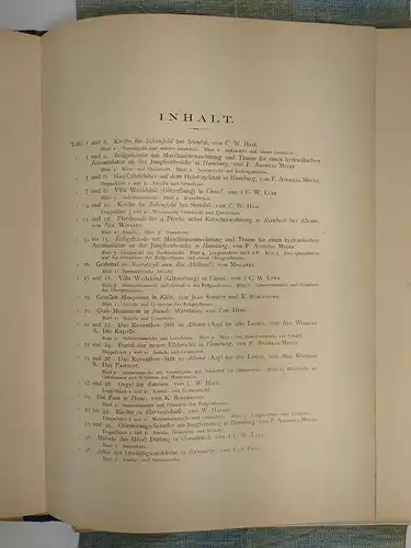 Die Architektur der Hannoverschen Schule. 2. Jahrgang. Gustav Schönermark, 1890