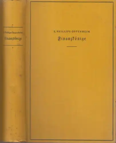 Buch: Finanzkönige, Phillips Oppenheim, 1931, Payne, Leipzig, Kriminalroman, gut