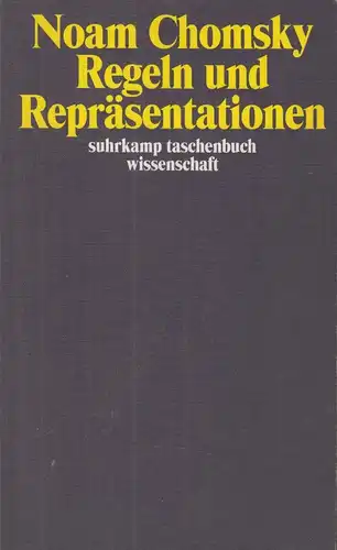 Buch: Regeln und Repräsentationen, Chomsky, Noam, 2002, Suhrkamp Verlag