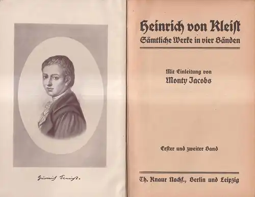 Buch: Heinrich von Kleist - Sämtliche Werke in vier Bänden, 4 Bände in 1, Knaur