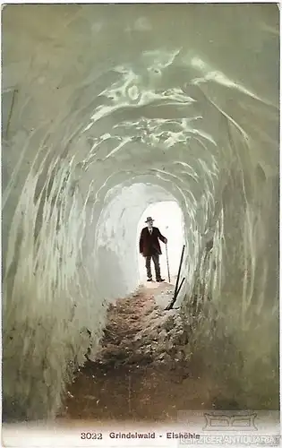 AK Grindelwald. Eishöhle. ca. 1911, Postkarte. Serien Nr, ca. 1911