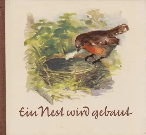 Buch: Ein Nest wird gebaut, Kraeger, Johanna. 1969, Helingsche Verlagsanstalt