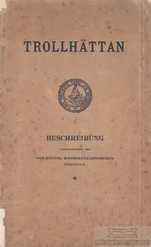 Buch: Trollhättan. 1909, Centraltryckeriet, Beschreibung, gebraucht, gut