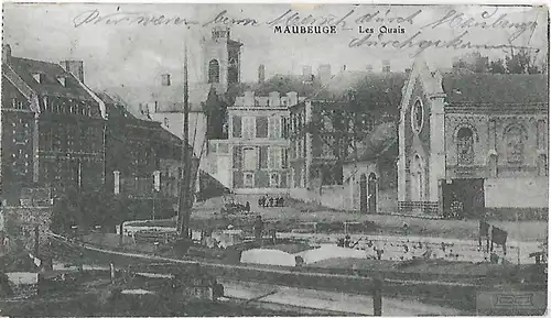 AK Maubeuge. Les Quais. ca. 1910, Postkarte. Ca. 1910, gebraucht, gut