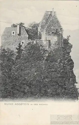 AK Ruine Aggstein in der Wachau. ca. 1926, Postkarte. Serien Nr, ca. 1926