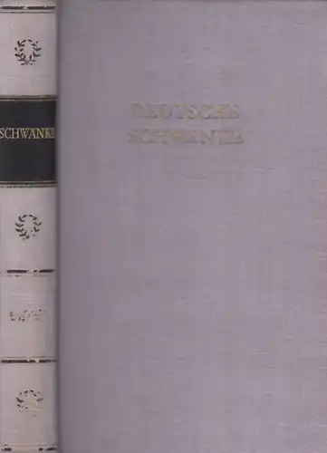 Buch: Deutsche Schwänke in einem Band, Albrecht, Günther. 1983, Aufbau-Verlag