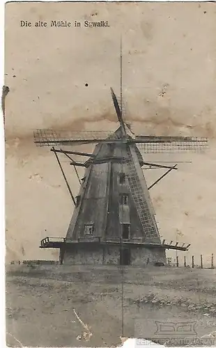 AK Die alte Mühle in Suwalki. ca. 1915, Postkarte. Ca. 1915