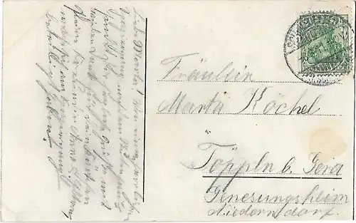 AK Gruss vom Stutenhaus. Berghotel am Adlersberg. ca. 1911, Postkarte. Ca. 1911