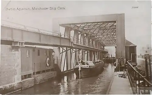 AK Barton Aqueduct. Manchester Ship Canal. ca. 1913, Postkarte. Ca. 1913