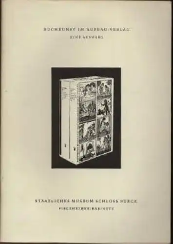 Buch: Buchkunst im Aufbau Verlag, Lang, Lothar. Pirckheimer-Kabinett Katalog