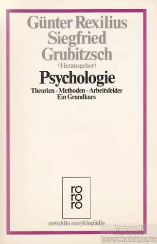Buch: Psychologie, Grubitzsch, Siegfried / Rexilius, Günter. 1986