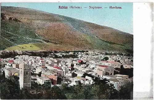 AK Nablus. ca. 1906, Postkarte. Ca. 1906, gebraucht, gut