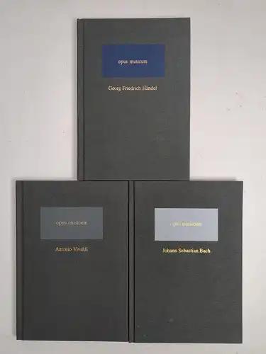 3 Bücher opus musicum: Händel, Vivaldi, Bach. Worbst, Edition Labö Musikverlag
