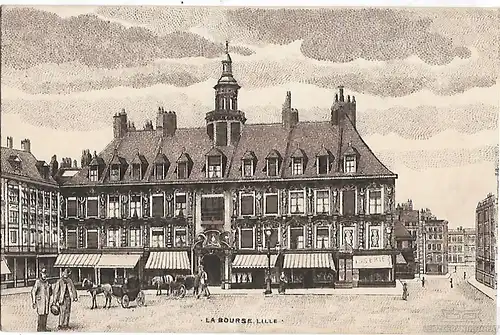 AK Lille. La Bourse. ca. 1915, Postkarte. Ca. 1915, gebraucht, gut