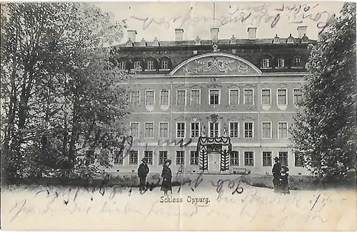AK Schloss Oppurg. ca. 1906, Postkarte. Ca. 1906, gebraucht, gut