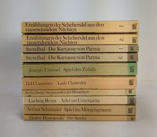 10 Bücher TdW Taschenbuch der Weltliteratur, Volk & Welt, Conrad, Zweig, Renn