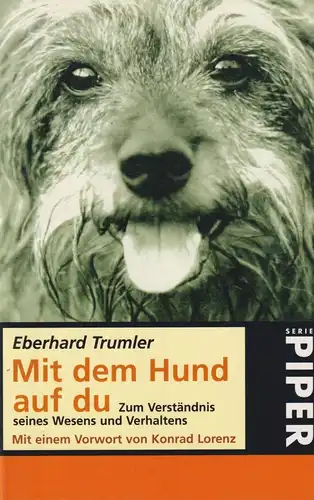Buch: Mit dem Hund auf du, Trumler, Eberhard, 1996, Piper, gebraucht, sehr gut