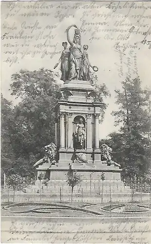 AK Hannover. Kriegerdenkmal.ca. 1907, Postkarte. Ca. 1907, gebraucht, gut