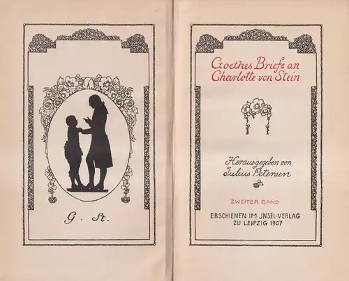 4 Bücher Goethes Briefe an Marianne von Willemer & Charlotte von Stein, Insel