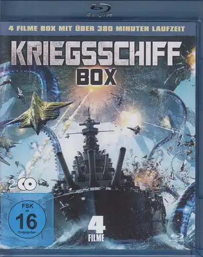 Blu-Ray: Kriegsschiff-Box. 2016, 2 DVDs, American Warships u.a.