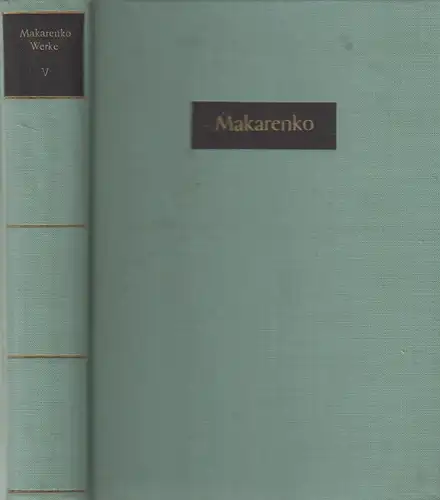 Buch: A. S. Makarenko Werke Fünfter Band. 1956, Volk und Wissen, gebraucht, gut