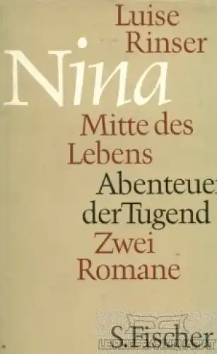 Buch: Nina, Rinser, Luise. 1962, S. Fischer Verlag, gebraucht, gut