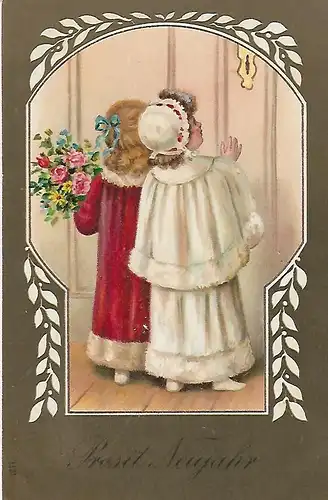 AK Prosit Neujahr. ca. 1911, Postkarte, Neujahr, gebraucht, gut
