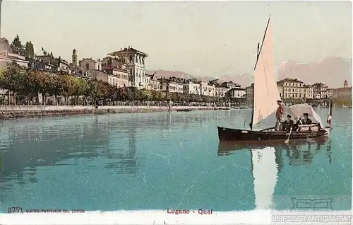 AK Lugano. Qual. ca. 1915, Postkarte. Serien Nr, gebraucht, gut