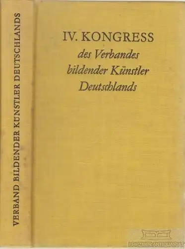 Buch: Vierter Kongress des Verbandes bildender Künstler Deutschlands, Arnold