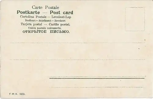 AK Nilufer bei Beni Sueff. ca. 1905, Postkarte. Nr. 1413, ca. 1905