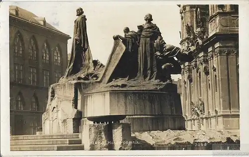 AK Praha. Husuv pomnik. ca. 1923, Postkarte. Ca. 1923, gebraucht, gut