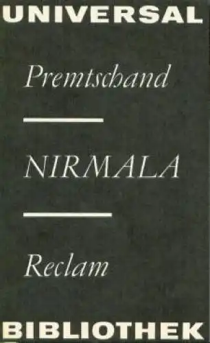 Buch: Nirmala, Premtschand. Reclams Universal-Bibliothek, 1976, Reclam Verlag