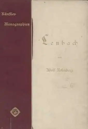 Buch: Lenbach, Rosenberg, A. Künstler-Monographien, 1899, gebraucht, gut