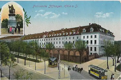 AK Francksche Stiftungen. Halle a.S. ca. 1915, Postkarte. Ca. 1915