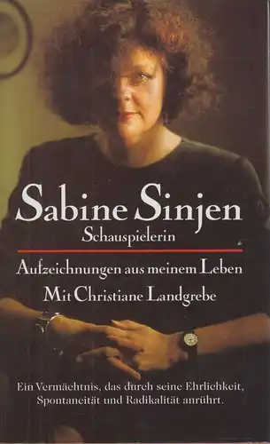 Buch: Schauspielerin, Sinjen, Sabine. 1995, Gustav Lübbe Verlag, gebraucht, gut