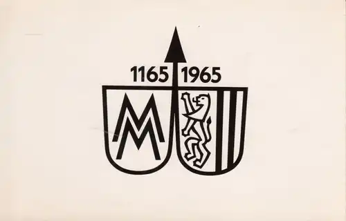 AK Messe Leipzig 1165-1965, Postkarte, gebraucht, gut