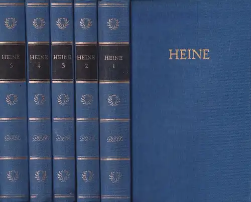 Buch: Heines Werke in fünf Bänden, Heine, Heinrich. 5 Bände, BDK, 1986, Aufbau