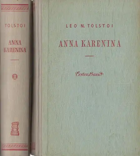 Buch: Anna Karenina, Roman in 2 Bänden, Tolstoi, Leo, 1953, Hermann Böhlaus