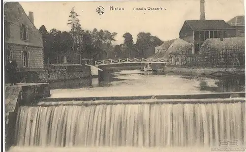 AK Hirson. Glands Wasserfall. ca. 1916, Postkarte. Ca. 1916, Verlag Georg Stilke