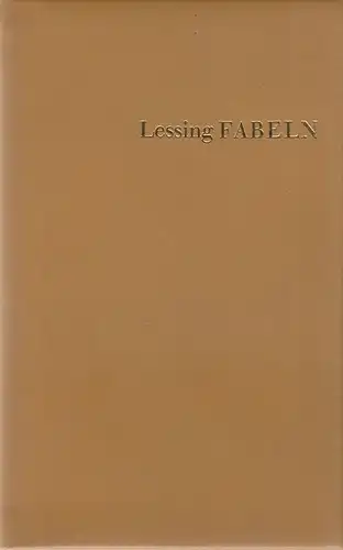 Buch: Der Rangstreit der Tiere. Fabeln, Lessing, Gotthold Ephraim. 1980