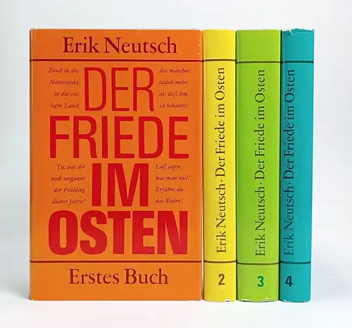 Buch: Der Friede im Osten. 1.-4. Buch, 4 Bände Neutsch, Mitteldeutscher Verlag